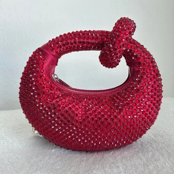 JW PEI Abacus crystal mini‎ bag Red NWT - Picture 6 of 17